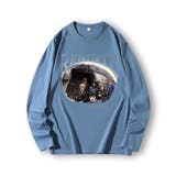 ブルー | アーティストロングスリーブTシャツ | VENCE share style【MEN】