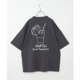 ブラック | ドリンク刺繍Tシャツ | VENCE share style【MEN】