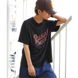 ブラック | RUSSELL ATHLETIC ラッセルアスレチック フロントロゴTシャツ | VENCE share style【MEN】