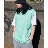 ライムグリーン | 【2点セット】メッシュニットベストアンサンブルTシャツ | VENCE share style【MEN】