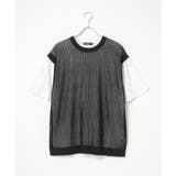 【2点セット】メッシュニットベストアンサンブルTシャツ | VENCE share style【MEN】 | 詳細画像13