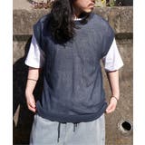 【2点セット】メッシュニットベストアンサンブルTシャツ | VENCE share style【MEN】 | 詳細画像23