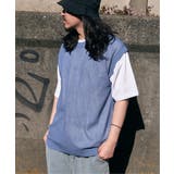 アオケイ | 【2点セット】メッシュニットベストアンサンブルTシャツ | VENCE share style【MEN】