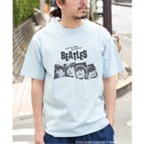 ライトブルー | THE BEATLES ザ ビートルズ ツアープリントTシャツ | VENCE share style【MEN】