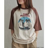 ブラウン | THE BEATLES ザ ビートルズ レコードラグランTシャツ | VENCE share style【MEN】