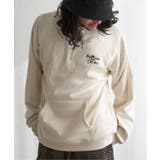 オフホワイト | フェイクスウェードヒゲ刺繍ハーフZIP | VENCE share style【MEN】