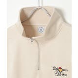 フェイクスウェードヒゲ刺繍ハーフZIP | VENCE share style【MEN】 | 詳細画像6