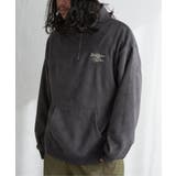 チャコール | フェイクスウェードヒゲ刺繍ハーフZIP | VENCE share style【MEN】