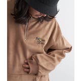 ブラウン | フェイクスウェードヒゲ刺繍ハーフZIP | VENCE share style【MEN】