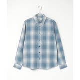 サックスブルー | TCネルチェックシャツ | VENCE share style【MEN】
