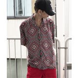 バティックプリントオープンカラーシャツ | VENCE share style【MEN】 | 詳細画像4 