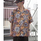 バティックプリントオープンカラーシャツ | VENCE share style【MEN】 | 詳細画像9 