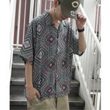バティックプリントオープンカラーシャツ | VENCE share style【MEN】 | 詳細画像11 