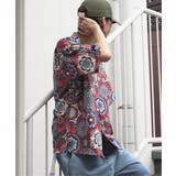 バティックプリントオープンカラーシャツ | VENCE share style【MEN】 | 詳細画像3 