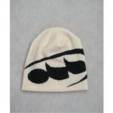 アイボリー | モチーフビーニーニット帽 | VENCE share style【MEN】