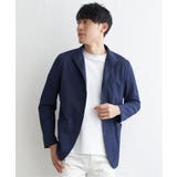 ネイビー | サーフニットスタンドジャケット | ikka 