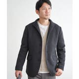 チャコール | ウールライクニットスタンドジャケット | ikka