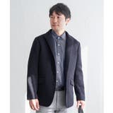 ネイビーブルー | ウールライクニットスタンドジャケット | ikka
