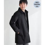 ブラック | 【雑誌MonoMax4月号掲載】撥水ピケフードステンカラーコート | ikka