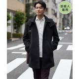 ブラック | 【芸能人着用】ウールライクニットステンカラーコート | ikka