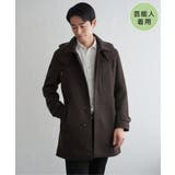 ブラウン | 【芸能人着用】ウールライクニットステンカラーコート | ikka