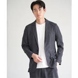 【セットアップ対応／イージーケア】GOKU楽ワーク メランジライトジャケット | ikka  | 詳細画像9 