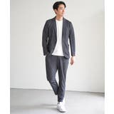 【セットアップ対応／イージーケア】GOKU楽ワーク メランジライトジャケット | ikka  | 詳細画像11 