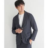 【セットアップ対応／イージーケア】GOKU楽ワーク メランジライトジャケット | ikka  | 詳細画像15 