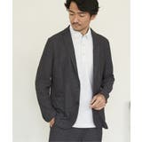 【セットアップ対応／イージーケア】GOKU楽ワーク メランジライトジャケット | ikka  | 詳細画像3 