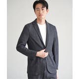 【セットアップ対応／イージーケア】GOKU楽ワーク メランジライトジャケット | ikka  | 詳細画像7 