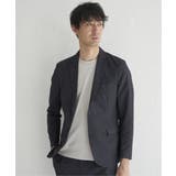 【セットアップ対応】ブラックドットサッカーライトジャケット | ikka | 詳細画像5