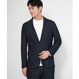 ネイビーブルー | 【セットアップ対応】GOKU楽ワークハニカムデニムジャケット | ikka 