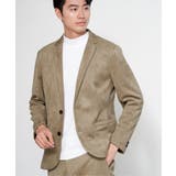 ベージュ | 【セットアップ対応】GOKU楽ワークスエードライクジャケット | ikka 