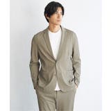 ベージュ | 【セットアップ対応】GOKU楽ワークサッカージャケット | ikka 