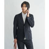 ネイビーブルー | 【セットアップ対応】BLKライト鹿の子ジャケット | ikka 