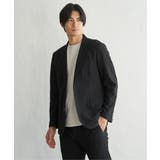 【セットアップ対応】BLKライト鹿の子ジャケット | ikka  | 詳細画像1 