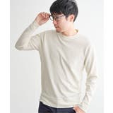 ホワイト | ジャケットニットT | ikka