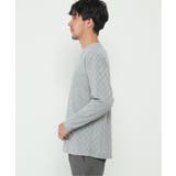 リンクスジャガード市松ロンT | ikka  | 詳細画像2 