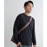 ブラック | リンクスジャカード市松ロンT | ikka