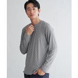 リンクスジャカード市松ロンT | ikka  | 詳細画像9 