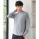 リンクスジャカード市松ロンT | ikka  | 詳細画像2 