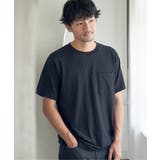 リンクスジャカード市松Tシャツ | ikka  | 詳細画像4 