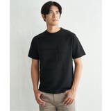 ブラック | 冷感リップルボーダーT | ikka
