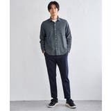 デニムライクスイスカラーシャツ | ikka  | 詳細画像18 