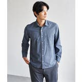 デニムライクスイスカラーシャツ | ikka  | 詳細画像2 