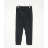 ネイビーブルー | 【セットアップ対応】BLKウールミックスジャージパンツ | ikka 