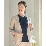 ベージュ | 【セットアップ対応】GOKU楽ストレッチジャケット | ikka 