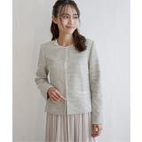 【フォーマル対応】カットツイードジャケット | ikka  | 詳細画像6 