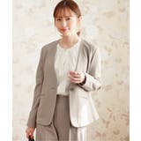 【洗濯機で洗える／セットアップ対応】GOKU楽カットソーノーカラージャケット | ikka  | 詳細画像3 