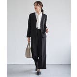 【洗濯機で洗える／セットアップ対応】ウォッシャブルVネックジャケット | ikka  | 詳細画像8 